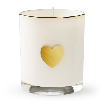 White and Gold Candle | Williams-Sonoma