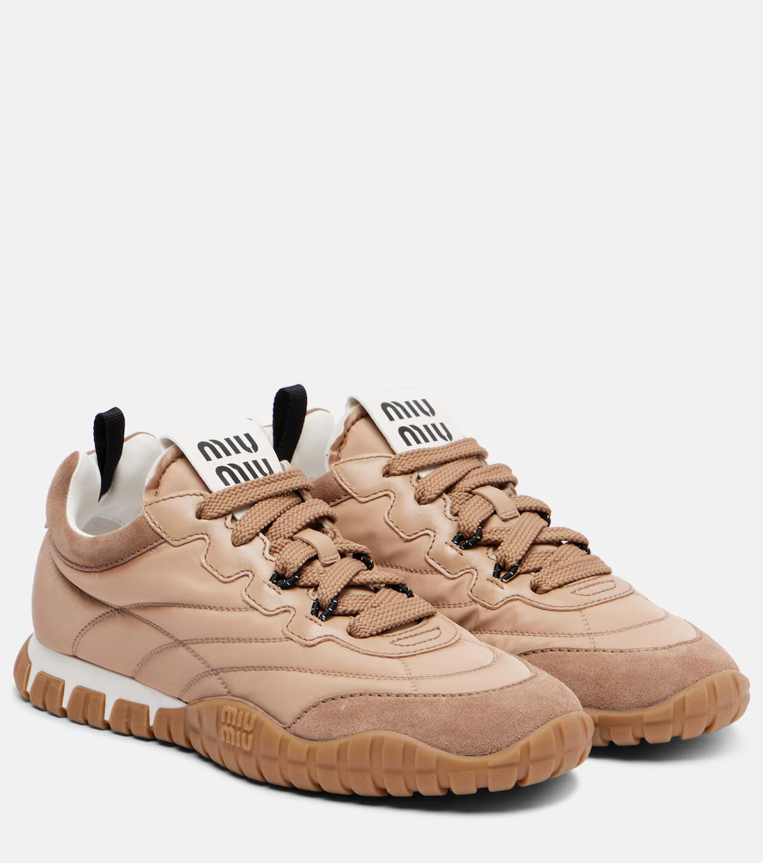 Suede-trimmed sneakers | Mytheresa (US/CA)
