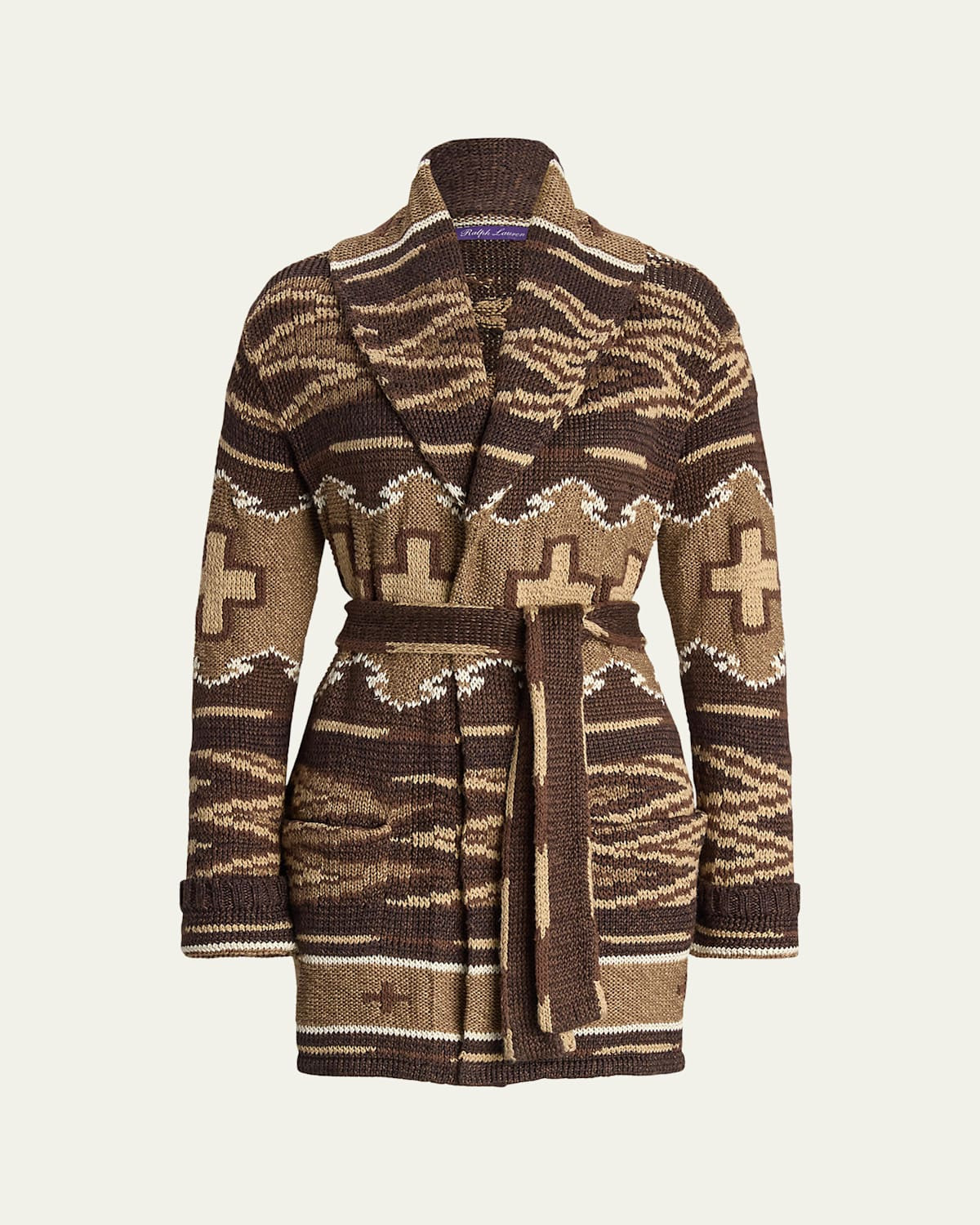 Shawl Knit Self-Tie Cardigan | Bergdorf Goodman