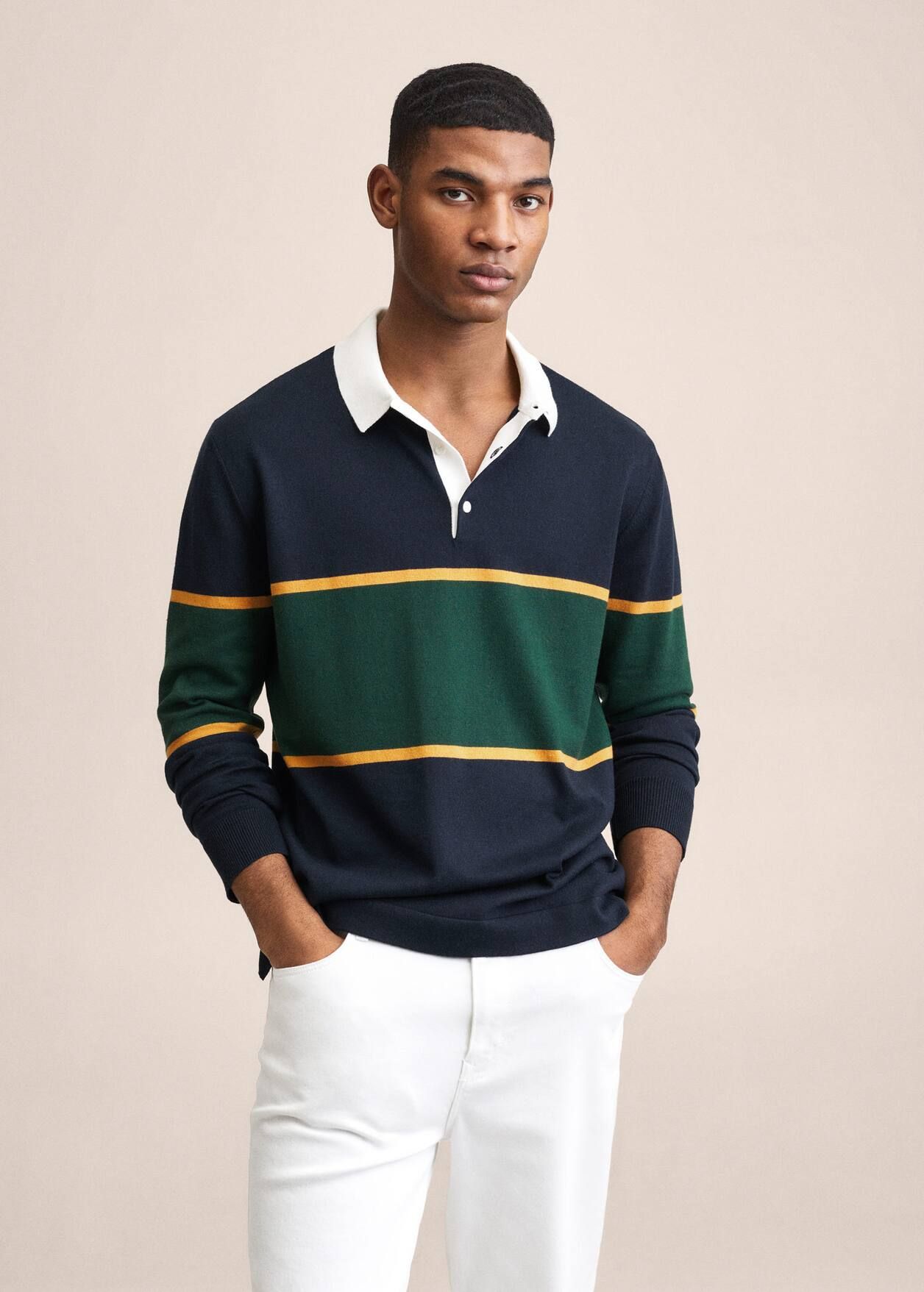 Knit cotton polo shirt | MANGO (US)