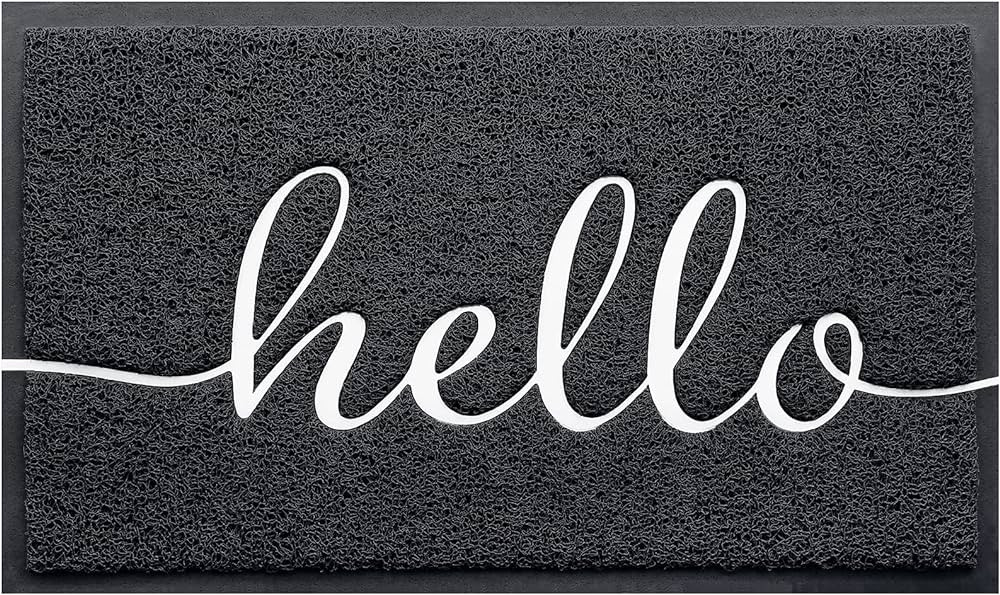 BeneathYourFeet Door Mat (30"x17.5",Black), Durable Welcome Mat Low Profile Floor Mat Front Doorm... | Amazon (US)