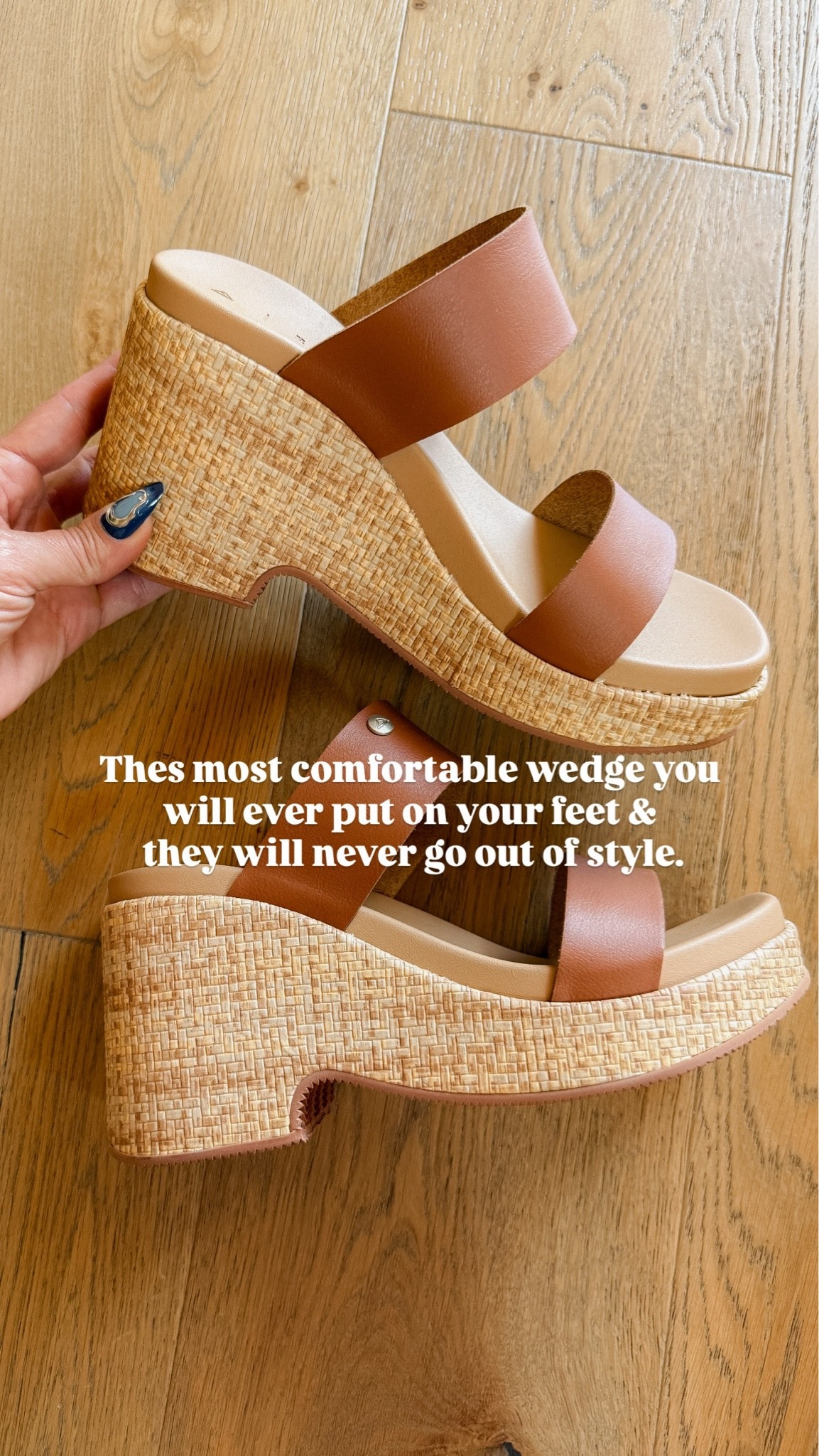 Hands down the BEST wedge I’ve ever put on my feet! 
Get your true size

#LTKOver40 #LTKootd #LTKgrwm