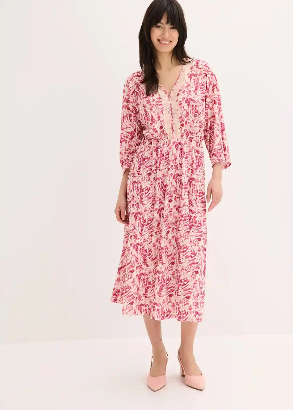 Jerseykleid mit Spitze | Bonprix DE