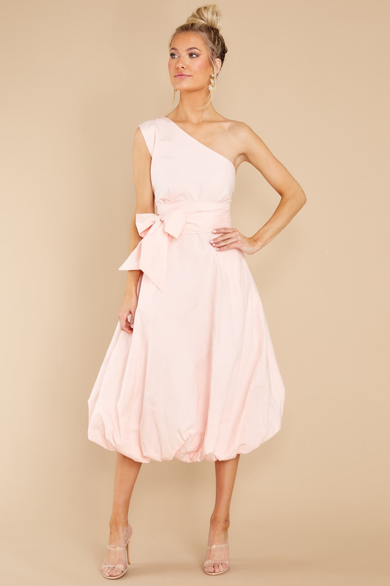 Cheery Times Pink Midi Dress | Red Dress 