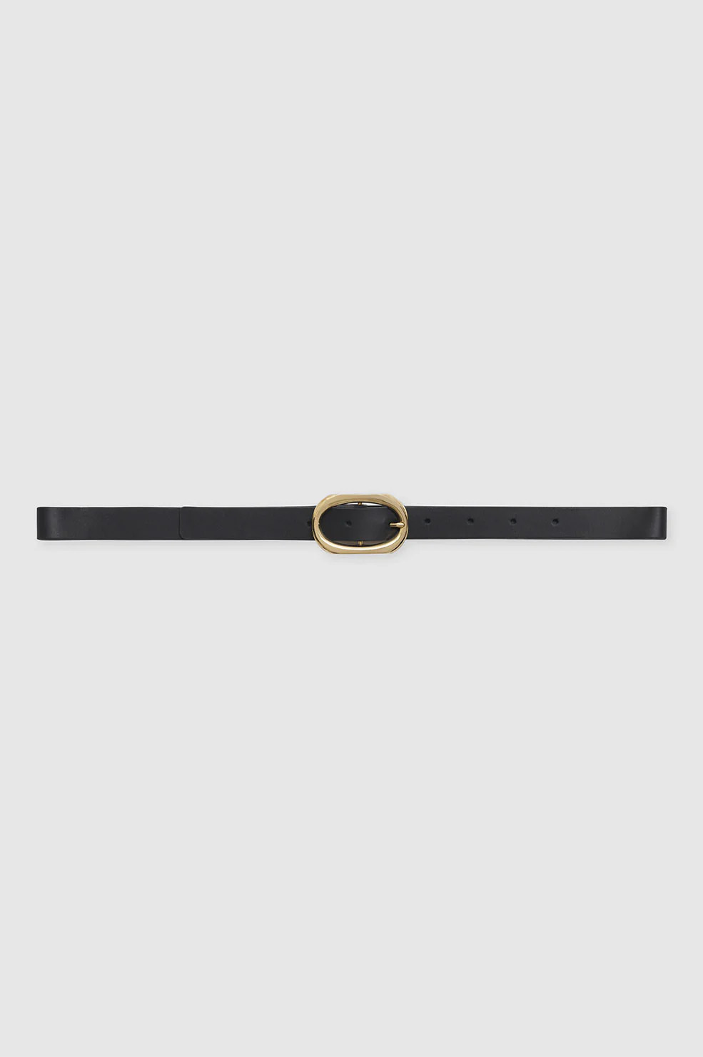 Small Signature Link Belt - Black With Gold | Anine Bing