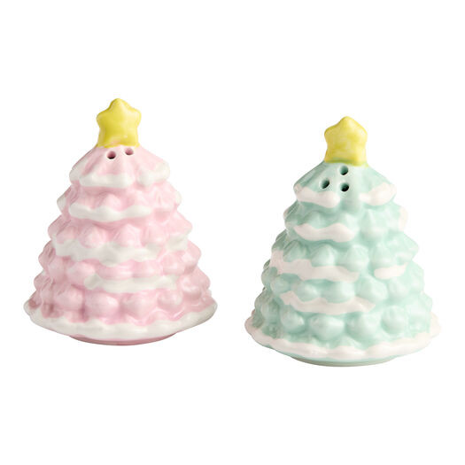 Merry Kitschmas Xmas Tree Figural Salt and Pepper Shaker Set by World Market | World Market