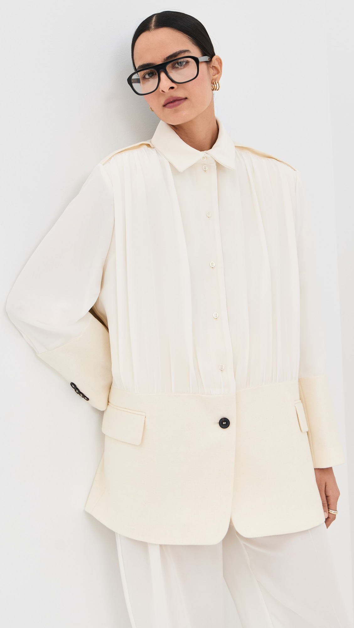Silk Blouse Blazer | Shopbop