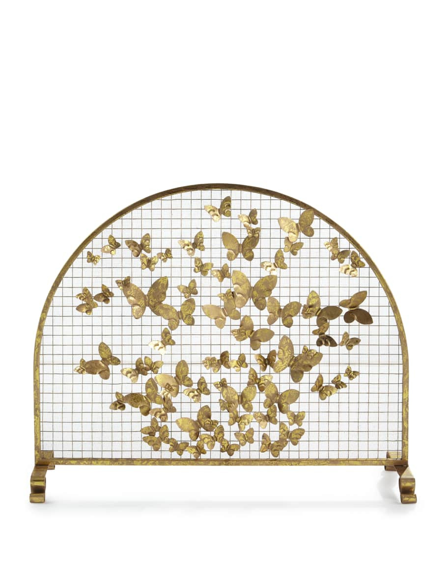 Arched Butterfly Fire Screen | Horchow