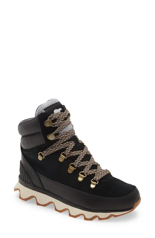 SOREL Kinetic Conquest Waterproof Boot in Black Leather/Suede at Nordstrom, Size 6 | Nordstrom