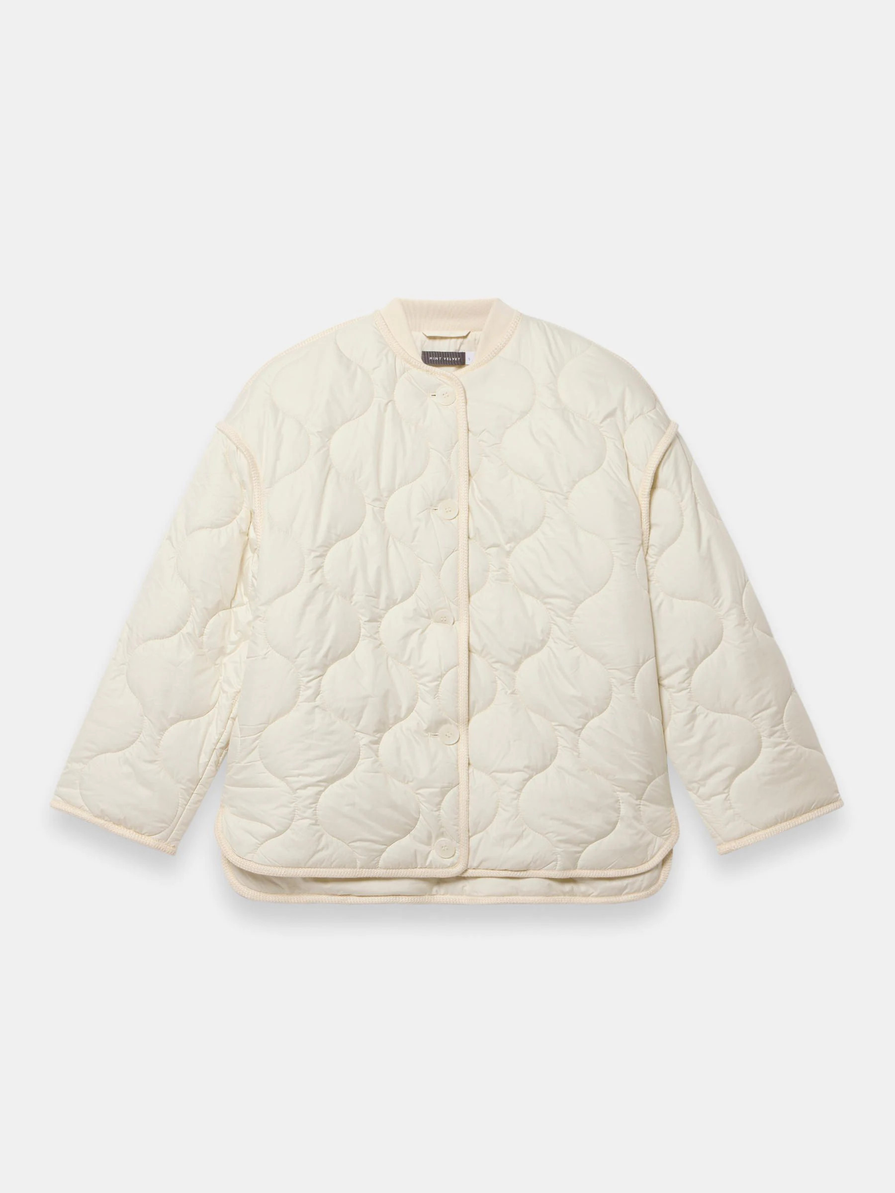 Mint Velvet Mint Velvet Cream Quilted Coat | Next US