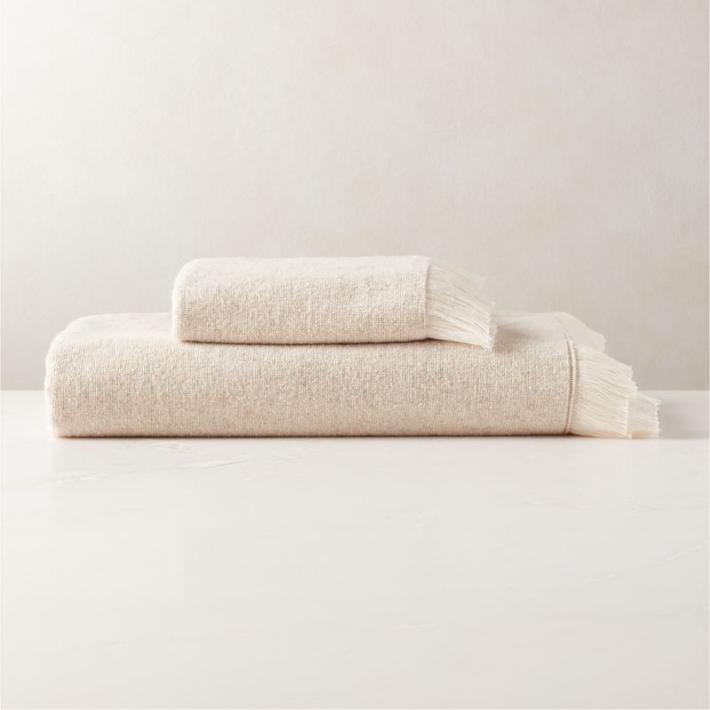Jordin Hemp Natural Bath Towels | CB2 | CB2