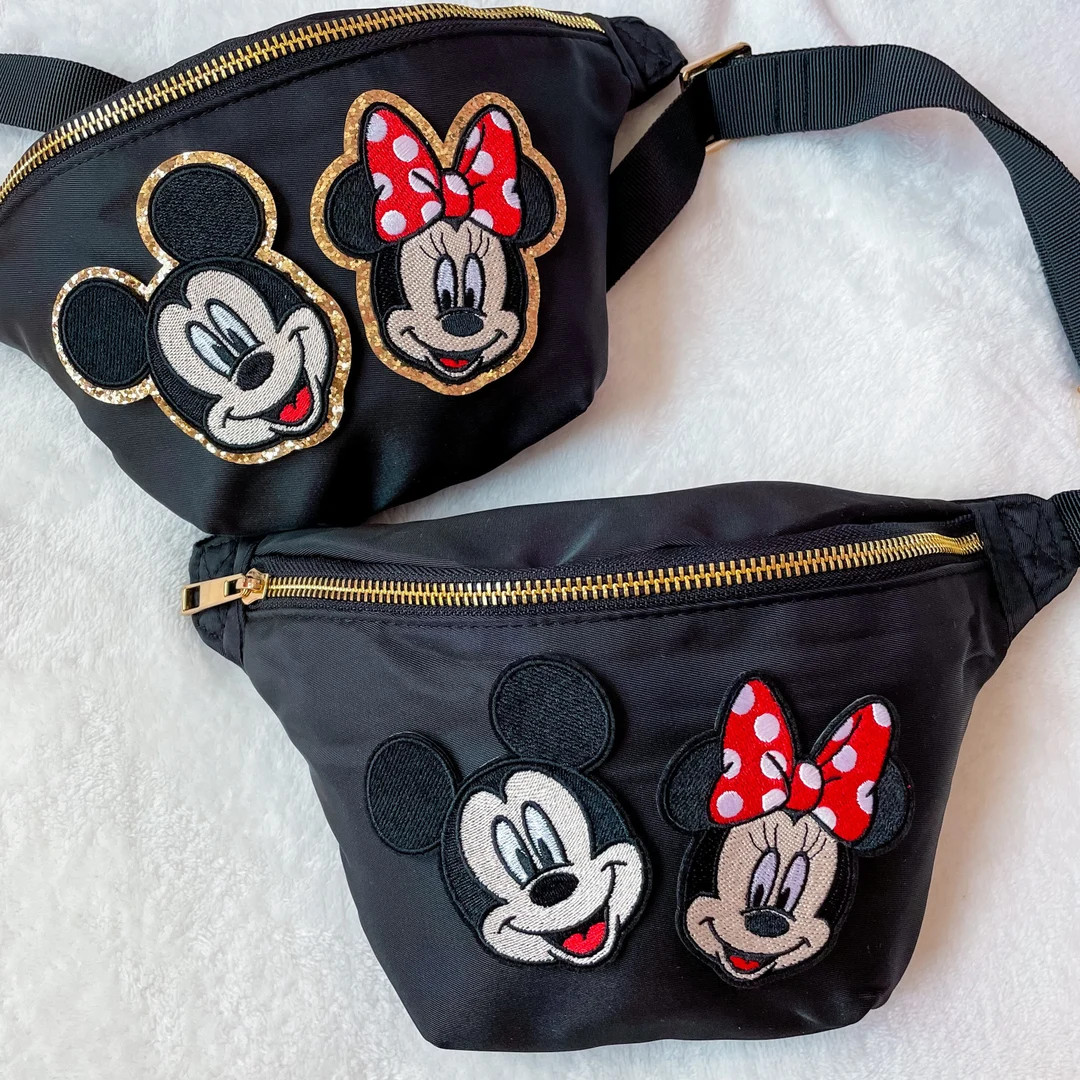 NOW SEWN ON Mickey Fanny Pack. Quality Minnie Fanny Pack. Disney Vacation. Jumbo Fanny Pack Exten... | Etsy (US)
