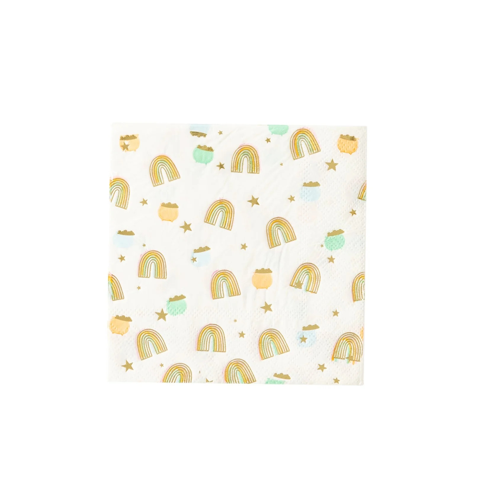 Foiled Pastel Rainbow Cocktail Napkin | My Mind's Eye