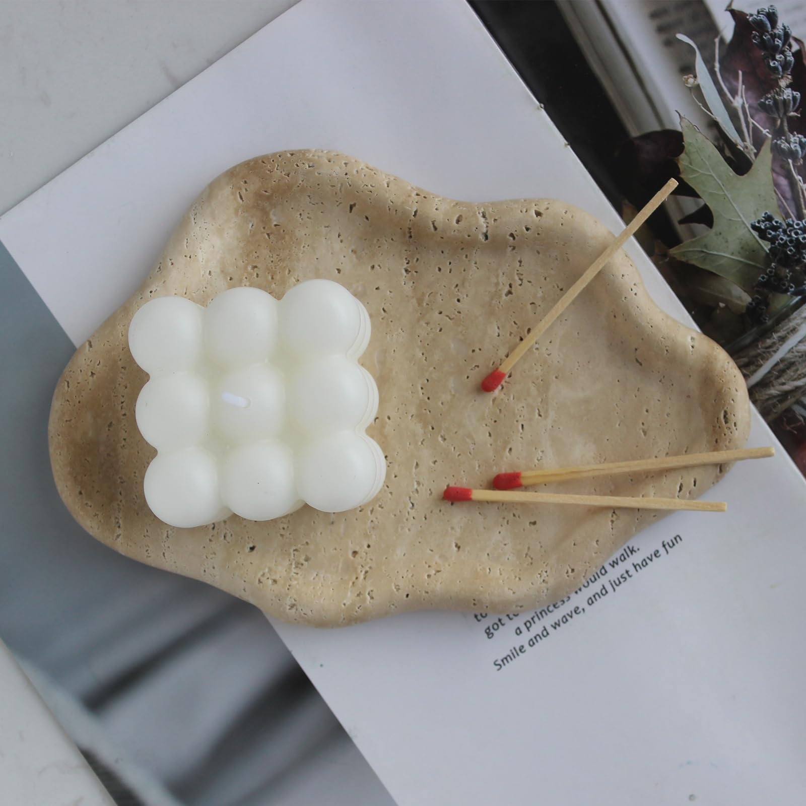 Natural Travertine Tray Cloud Shape, Jewelry Dish Trinket Dish, Key Tray for Women Gift Home Déc... | Amazon (US)