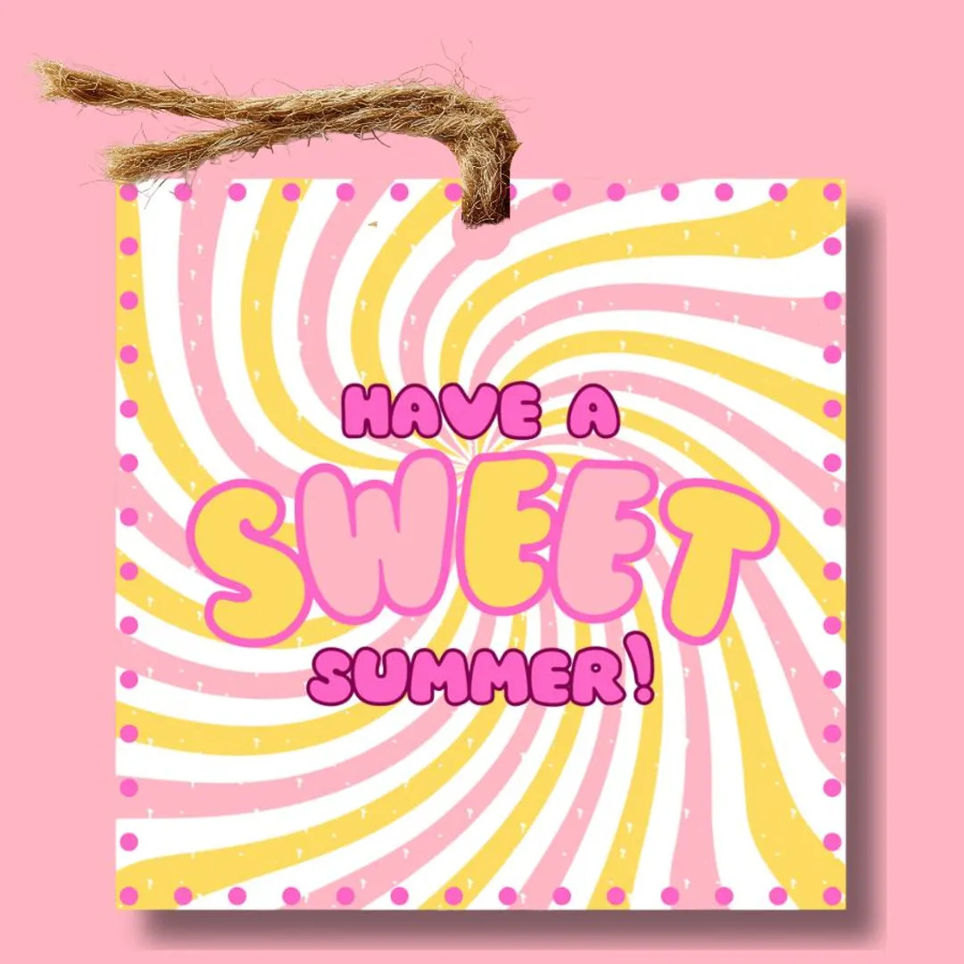 Summer Gift Tag: Party Favor, Printable, 3x3 (digital Download) - Etsy | Etsy (Global)