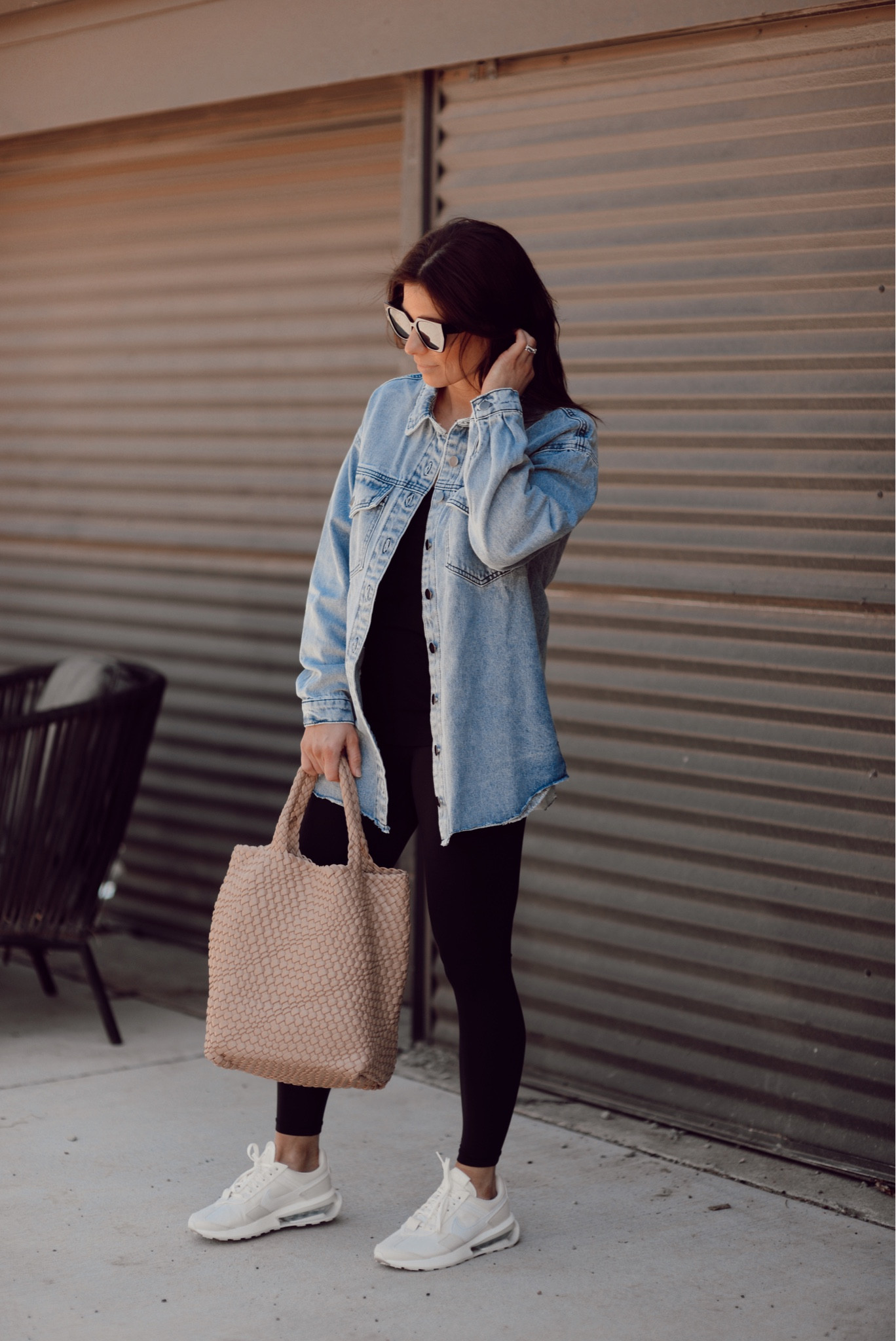 Denim shirt jacket on deal for $30! Fits oversized wearing size small. #denimshacket #amazonfashion mom ootd 

#LTKstyletip #LTKsalealert #LTKunder50