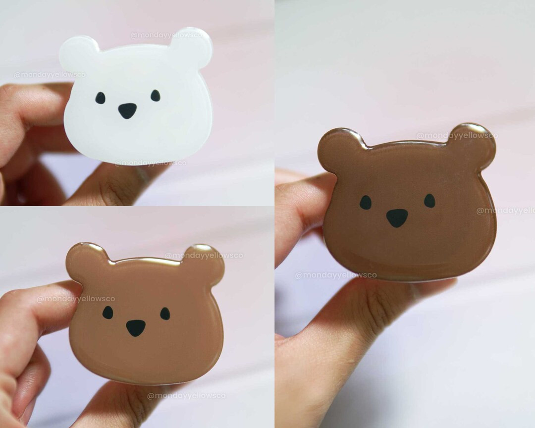 Bear Phone Grip Stand Mount Griptok Charm - Etsy | Etsy (US)