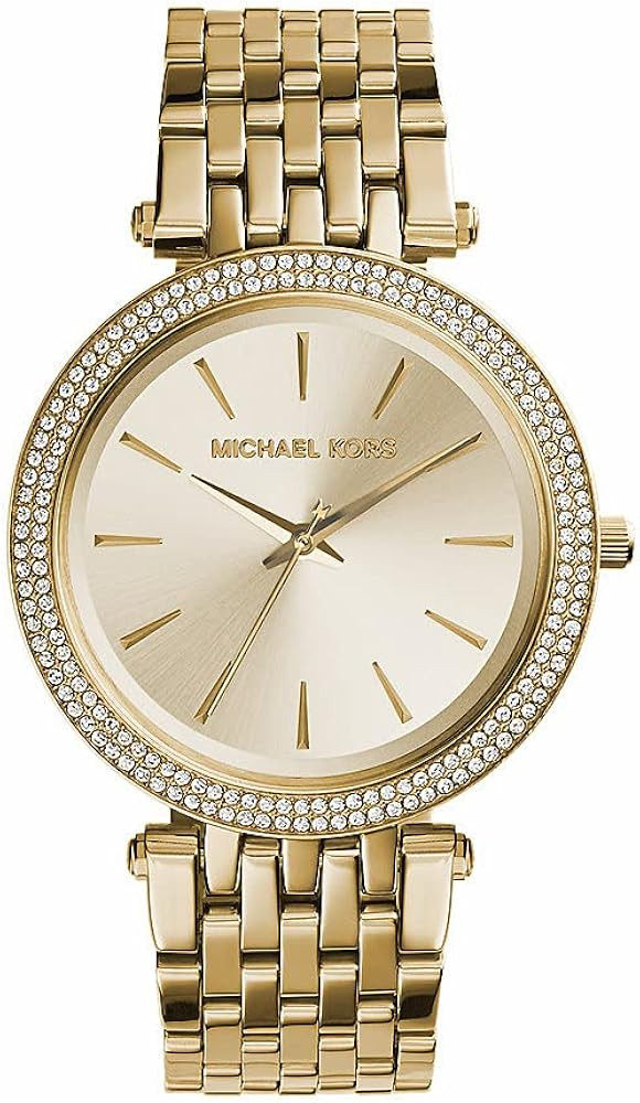Michael Kors Darci 3 Hand Watch with Glitz Accents, 39MM | Amazon (US)