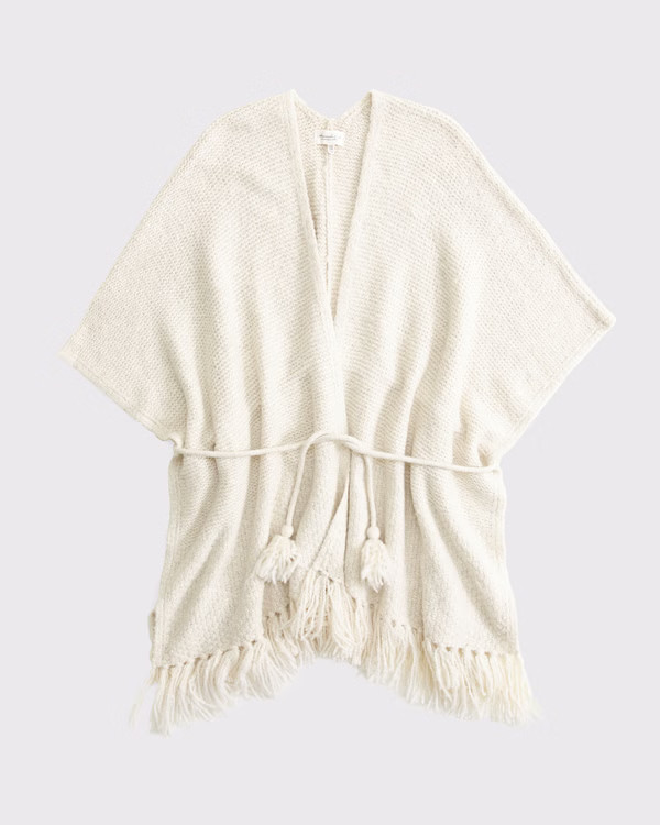 Fringe Belted Cardigan | Abercrombie & Fitch (US)