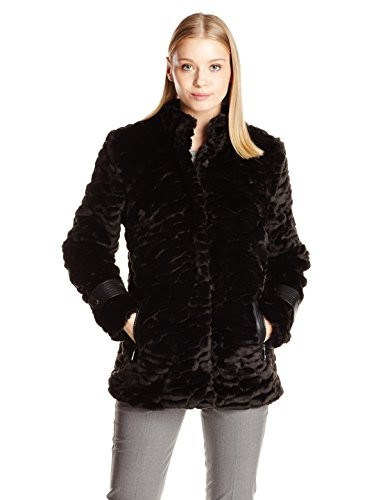 Belle Badgley Mischka Women's Grace Faux Fur Coat | Amazon (US)