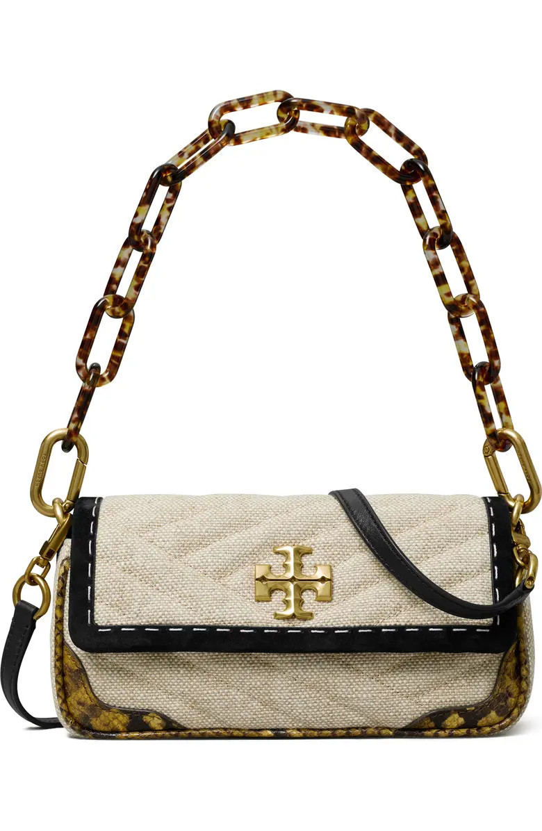 Tory Burch Kira Mixed Media Quilted Shoulder Bag | Nordstrom | Nordstrom