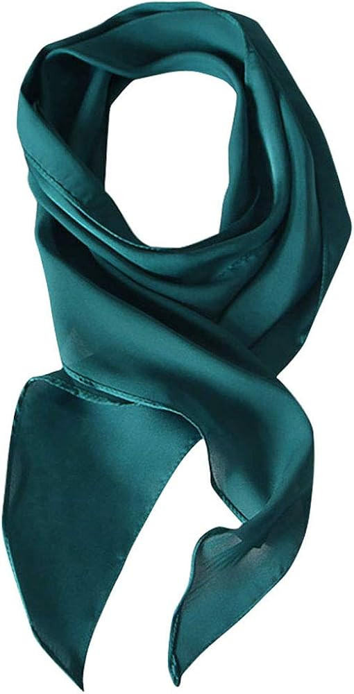 GERINLY Solid Color Long Neckerchief Pure Skinny Scarf Necktie for 50's Costume Party Wedding Cos... | Amazon (US)