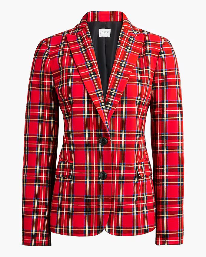 Tartan two-button blazer | J.Crew Factory