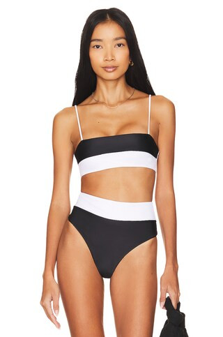 Lovers and Friends West Coast Top in Black & White from Revolve.com | Revolve Clothing (Global)