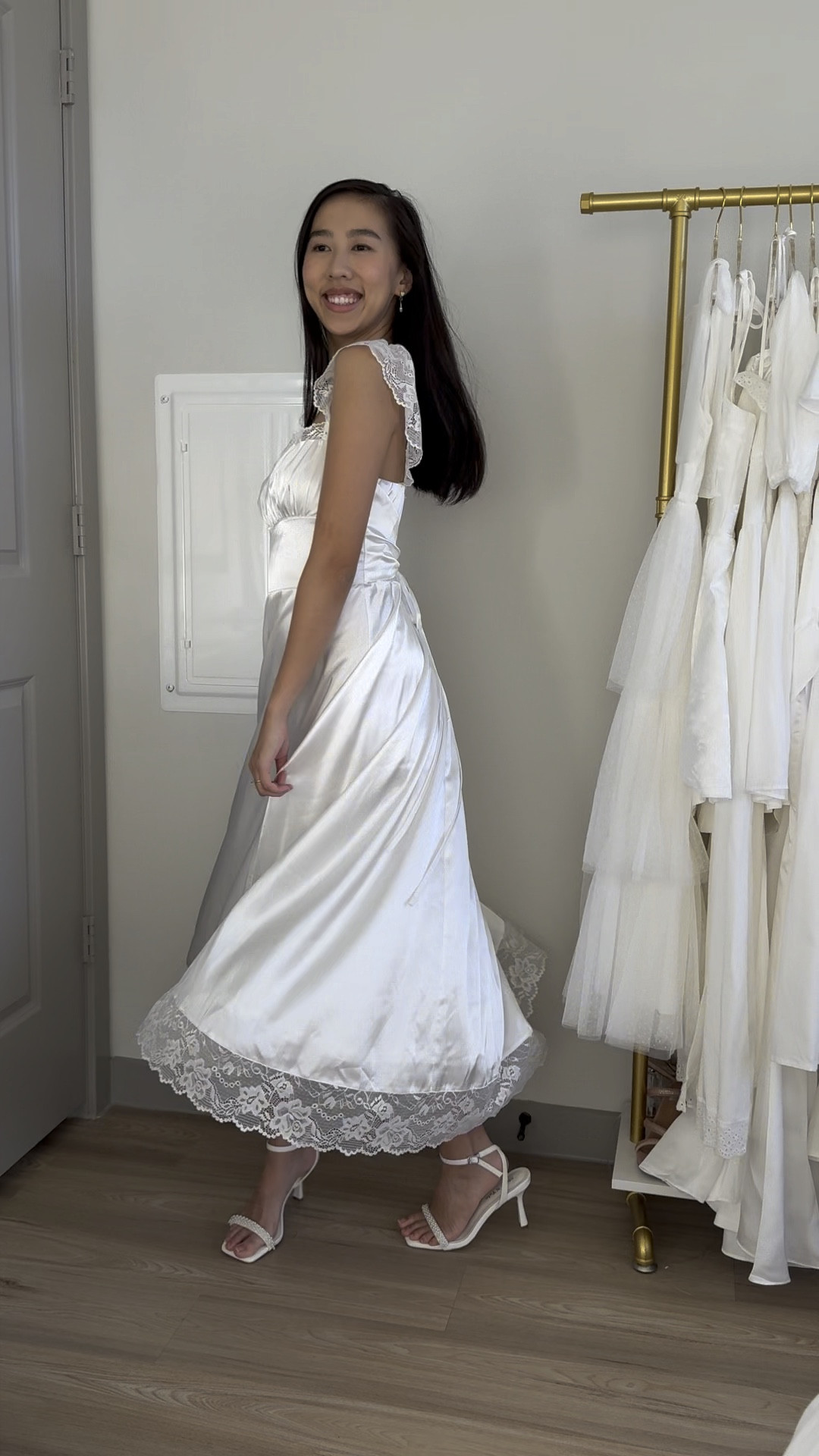 Dress (XS), white dress, bride to be, bridal fashion, white midi dress, white satin dress, prime day, prime day sale, Amazon prime day 

#LTKFindsUnder50 #LTKWedding #LTKxPrimeDay