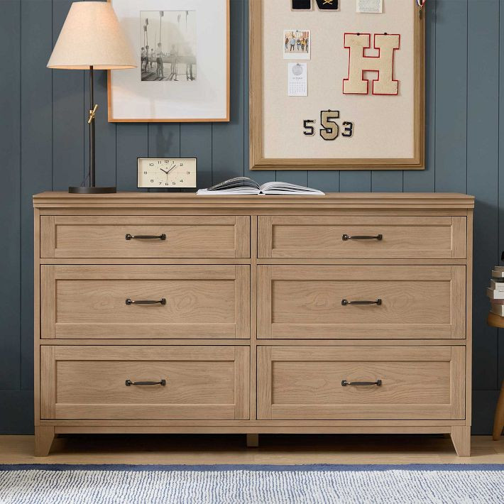 Hampton 6-Drawer Dresser (56w x 19.5d") | Pottery Barn Teen