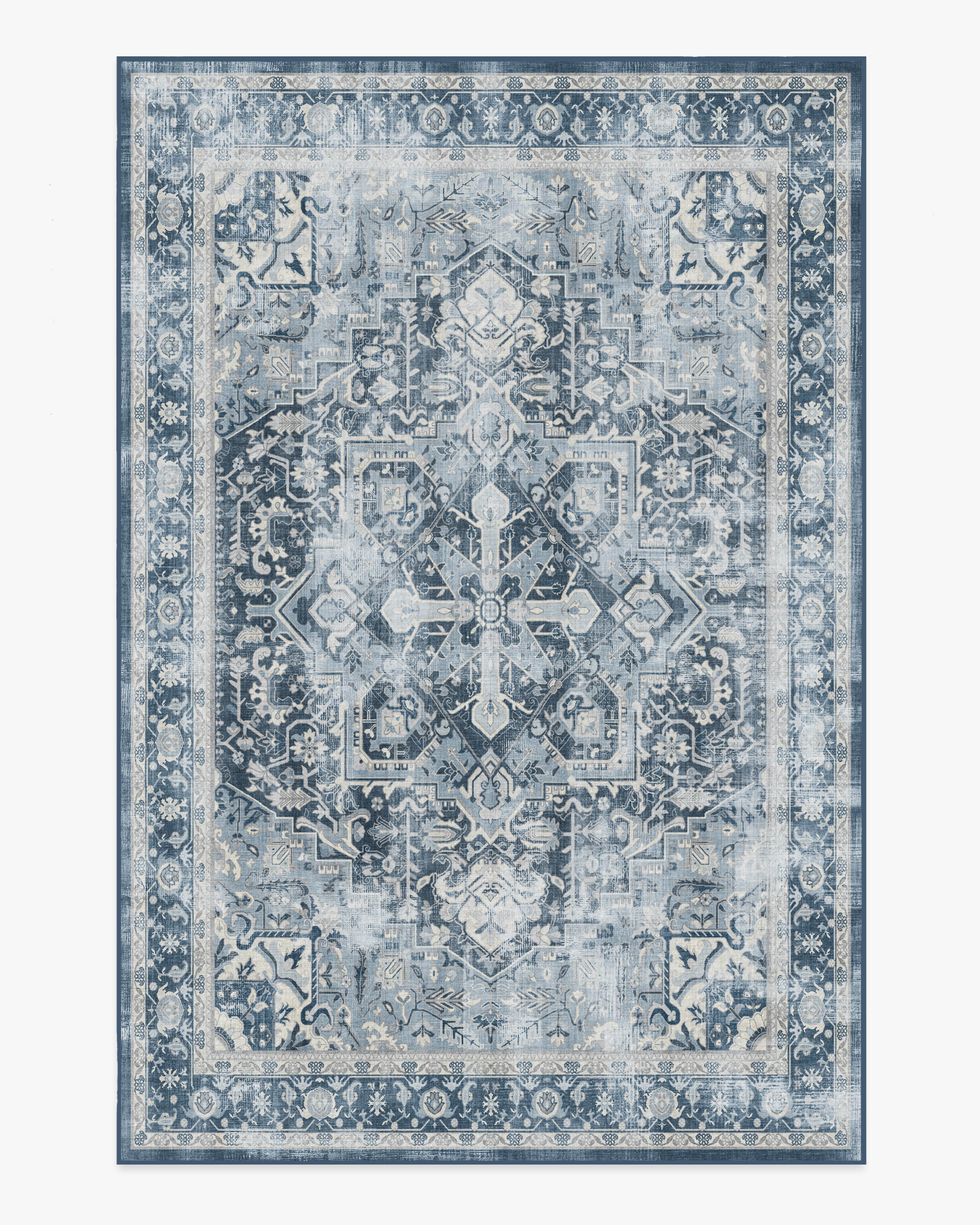 Kamran Admiral Blue Tufted Rug | Ruggable | Ruggable