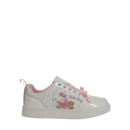 Hello Kitty® by Sanrio® Women's White Casual Court Sneakers | Walmart (US)