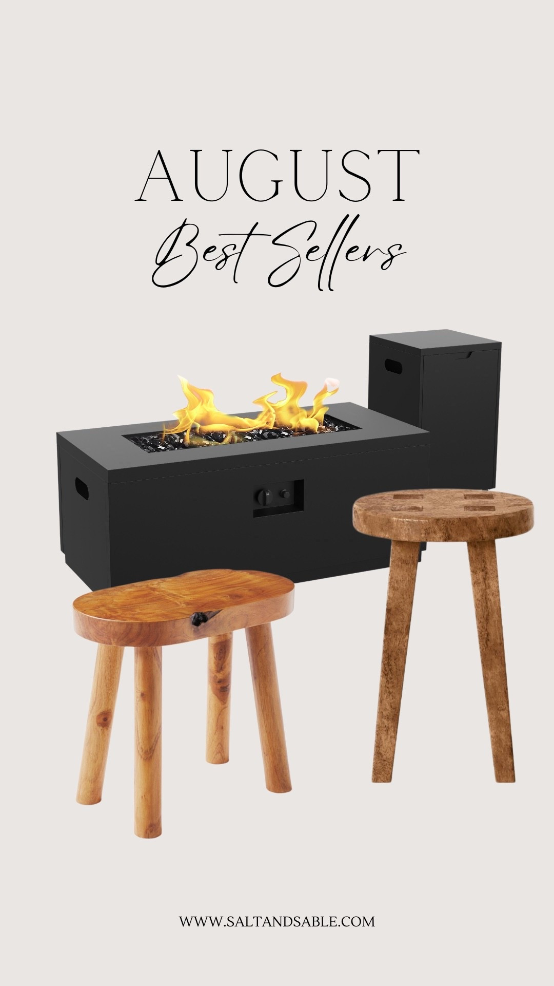 Best sellers for the month of August. All of these items are on sale right now! Shop while supplies last 🛒

Outdoor fireplace, wood stool,  wood accent table, Walmart home, Target home, Serena and Lilly, outdoor furniture, wooden stools 

#LTKFamily #LTKSaleAlert #LTKHome