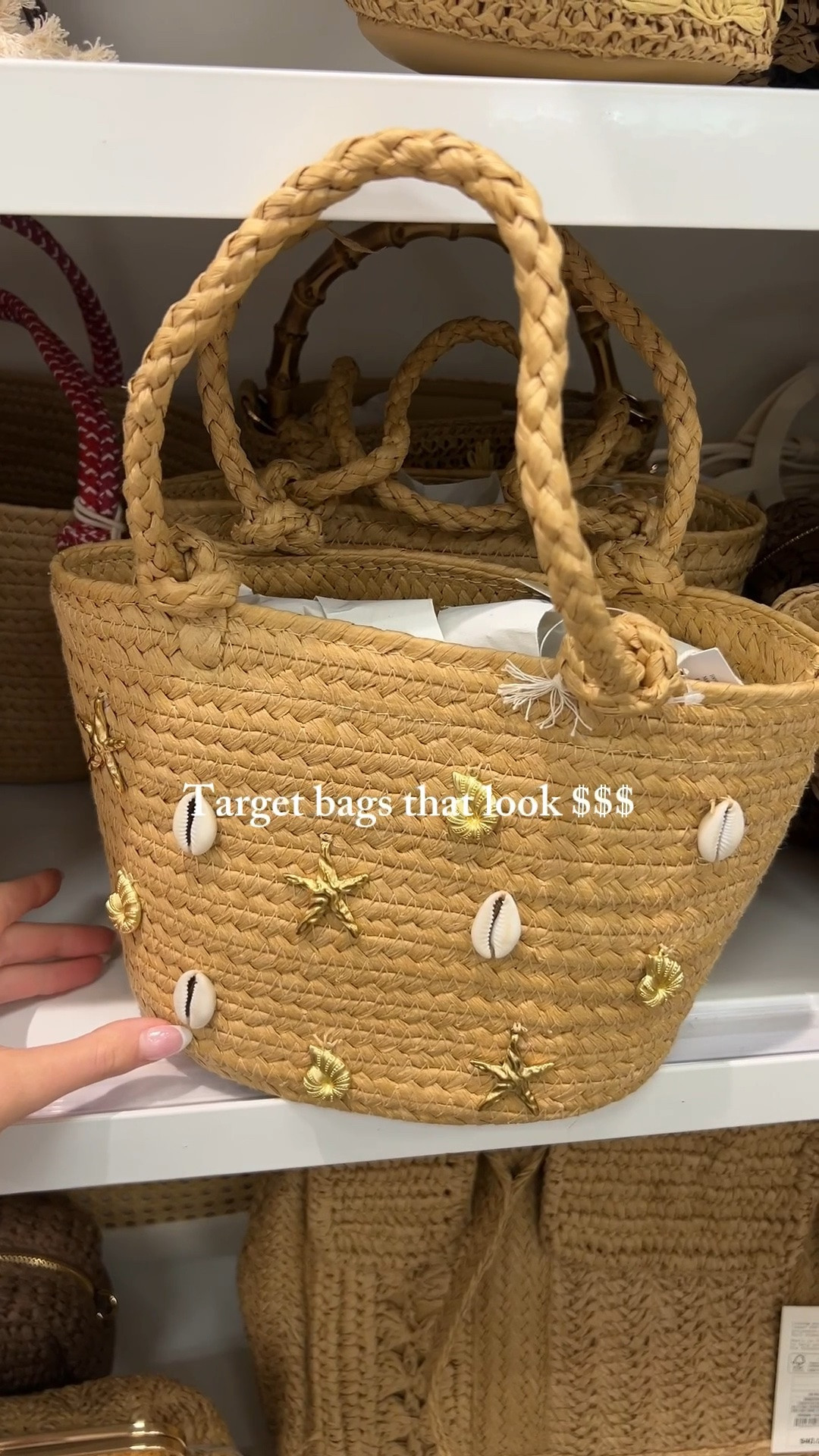 obsessed with Target’s new arrivals lately🤍 these bags are EVERYTHING for summer!! Most all of them are on sale 

#TargetStyle #TargetFinds #TargetFashion #TargetNewArrivals #TargetBag #SummerStyle #SummerAccessories #BagFinds #HandbagStyle #AffordableFashion #NeutralStyle #DesignerInspired #WovenBag

#LTKootd #LTKSeasonal #LTKSaleAlert