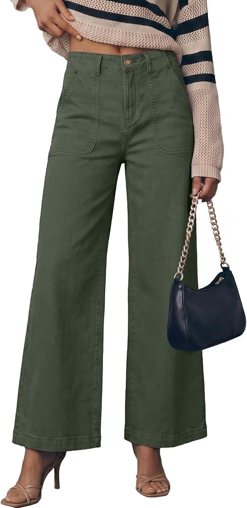 Sidefeel Womens Wide Leg Jeans High Waisted Baggy Denim Pants | Amazon (US)