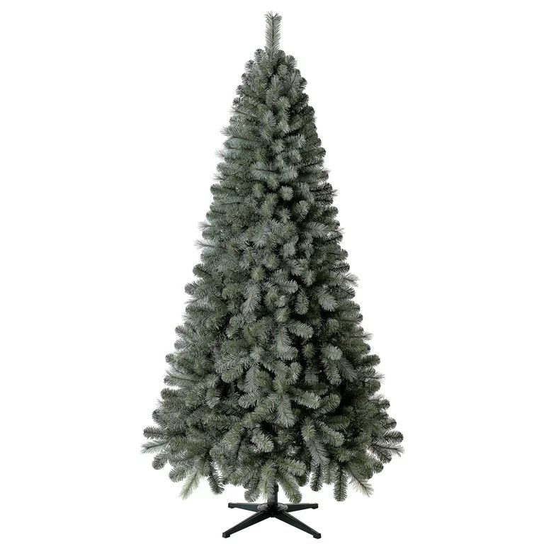 Holiday Time Elwood Pine Blue/Green Artificial Christmas Tree, 7' | Walmart (US)