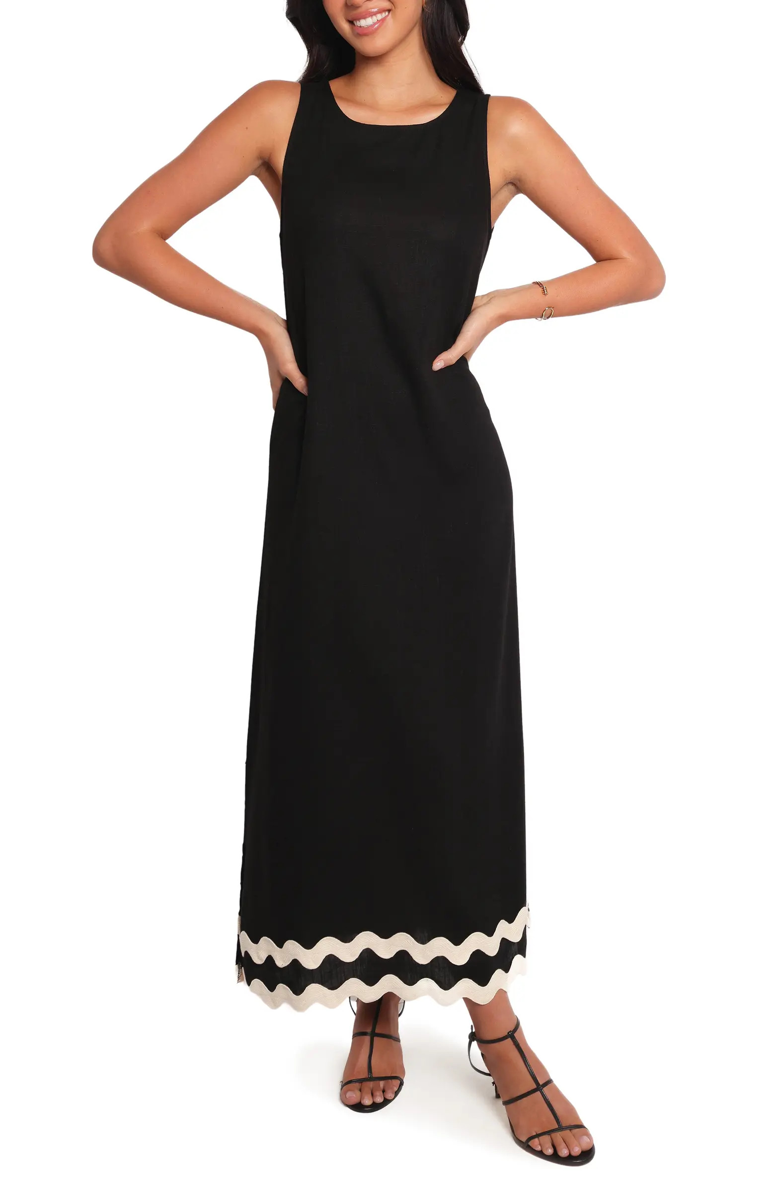 Juno Rickrack Trim Maxi Dress | Nordstrom