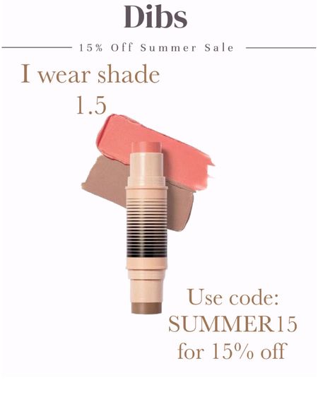 Dibs 15% off summer sale!!  Love this stuff! Bronzer and blush in one! I wear shade 1.5. Use code: SUMMER15 

#LTKSaleAlert #LTKOver40