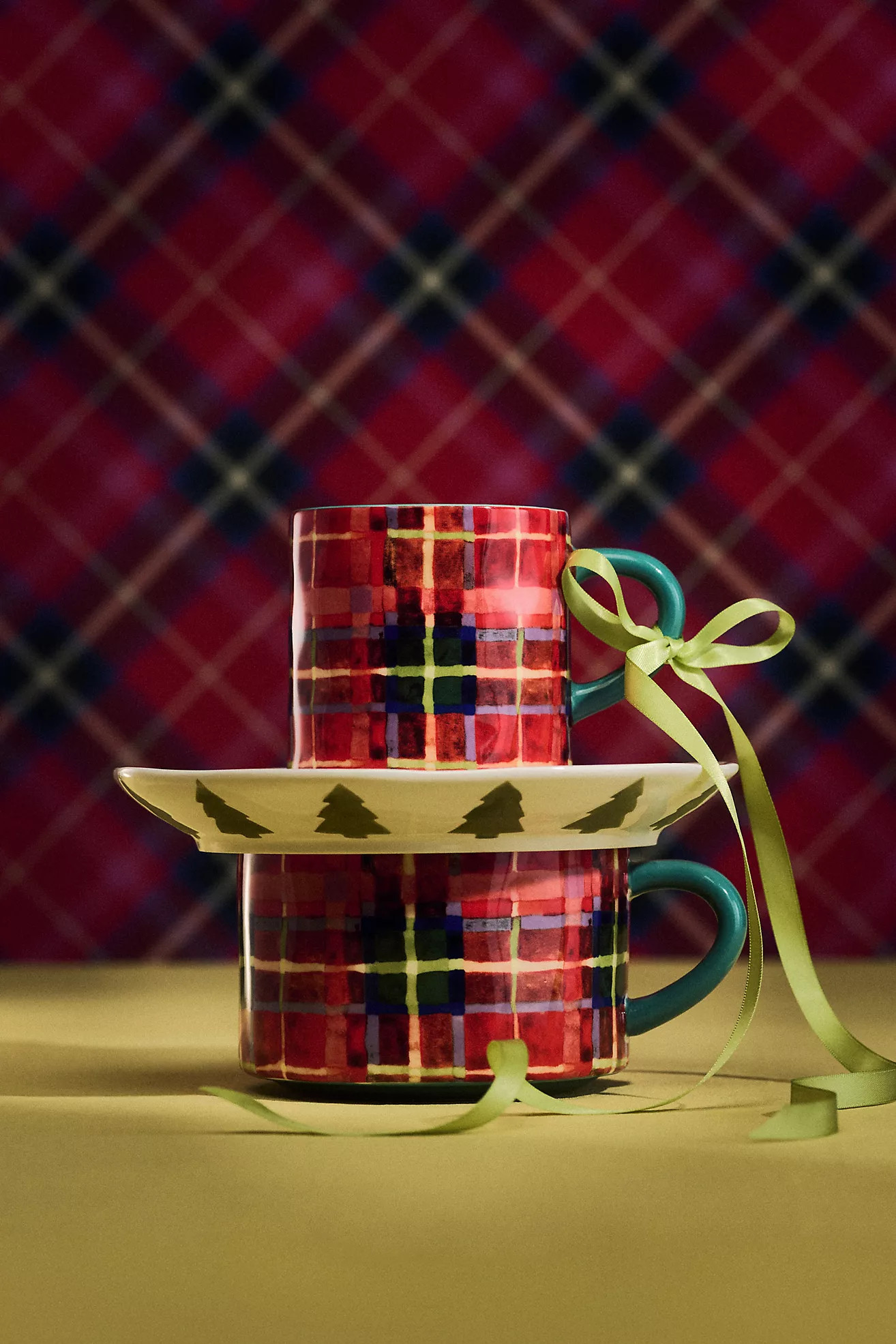 Tartan Stoneware Mug | Anthropologie (US)