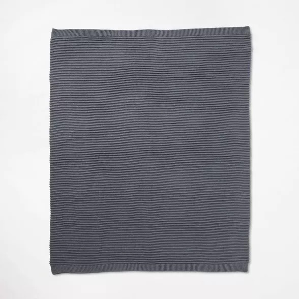 Rib Knit Throw Blanket - Threshold™ designed with Studio McGee | Target