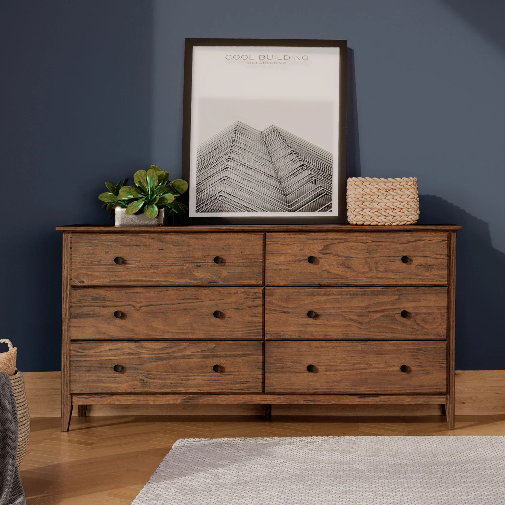 Grain Wood Furniture Greenport 6 Drawer 63.75" Solid Wood Double Dresser & Reviews | Wayfair | Wayfair North America