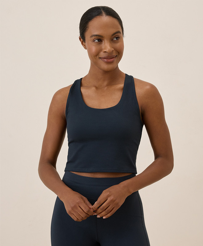 Women’s On The Go-to Crop Tank made with Organic Cotton | Pact | Pact Apparel