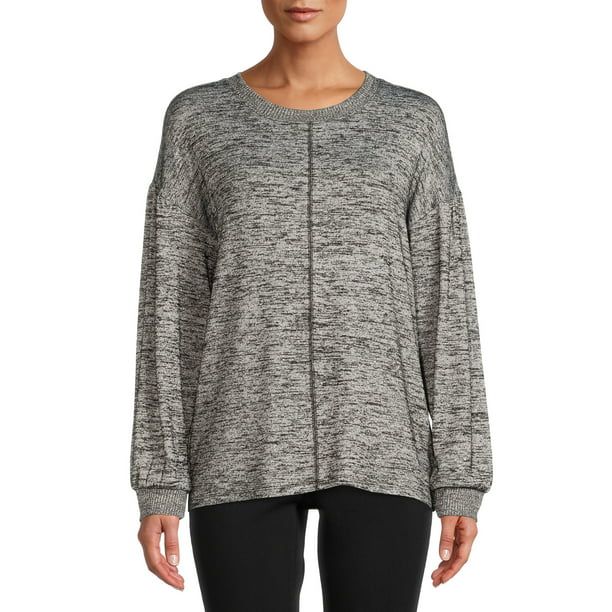 Time and Tru Women's Hacci Pullover - Walmart.com | Walmart (US)