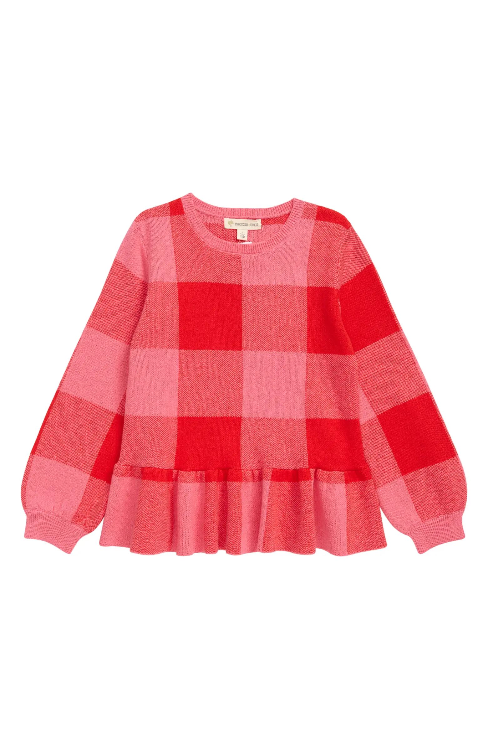 Tucker + Tate Kids' Peplum Cotton Sweater | Nordstrom | Nordstrom