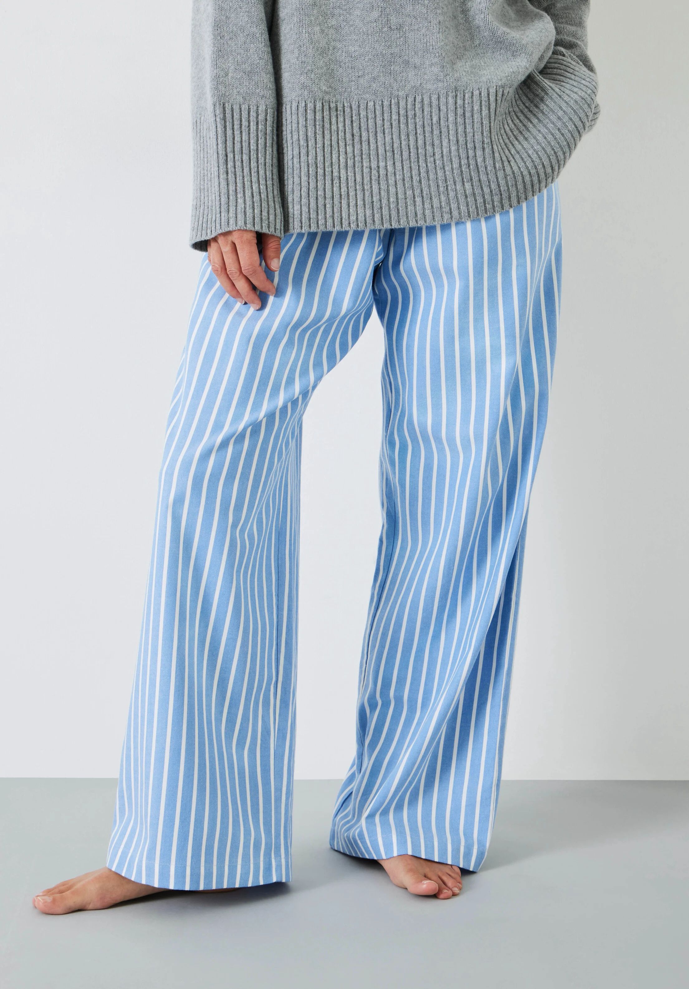 Amita Brushed Cotton Blend Pyjama Trousers | Hush UK