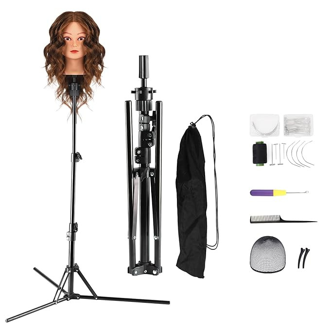 Neverland Beauty & Health 63 Inch Wig Stand Tripod,Metal Adjustable Mannequin Foldable Head Stand... | Amazon (US)