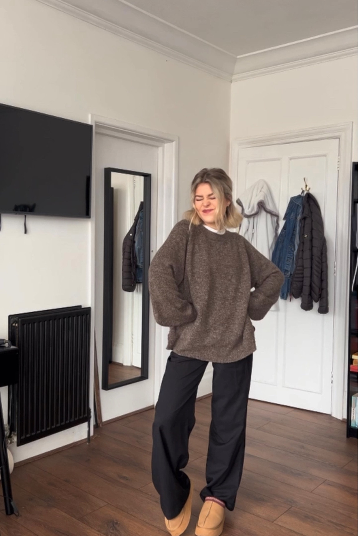 Oversized jumper ootd