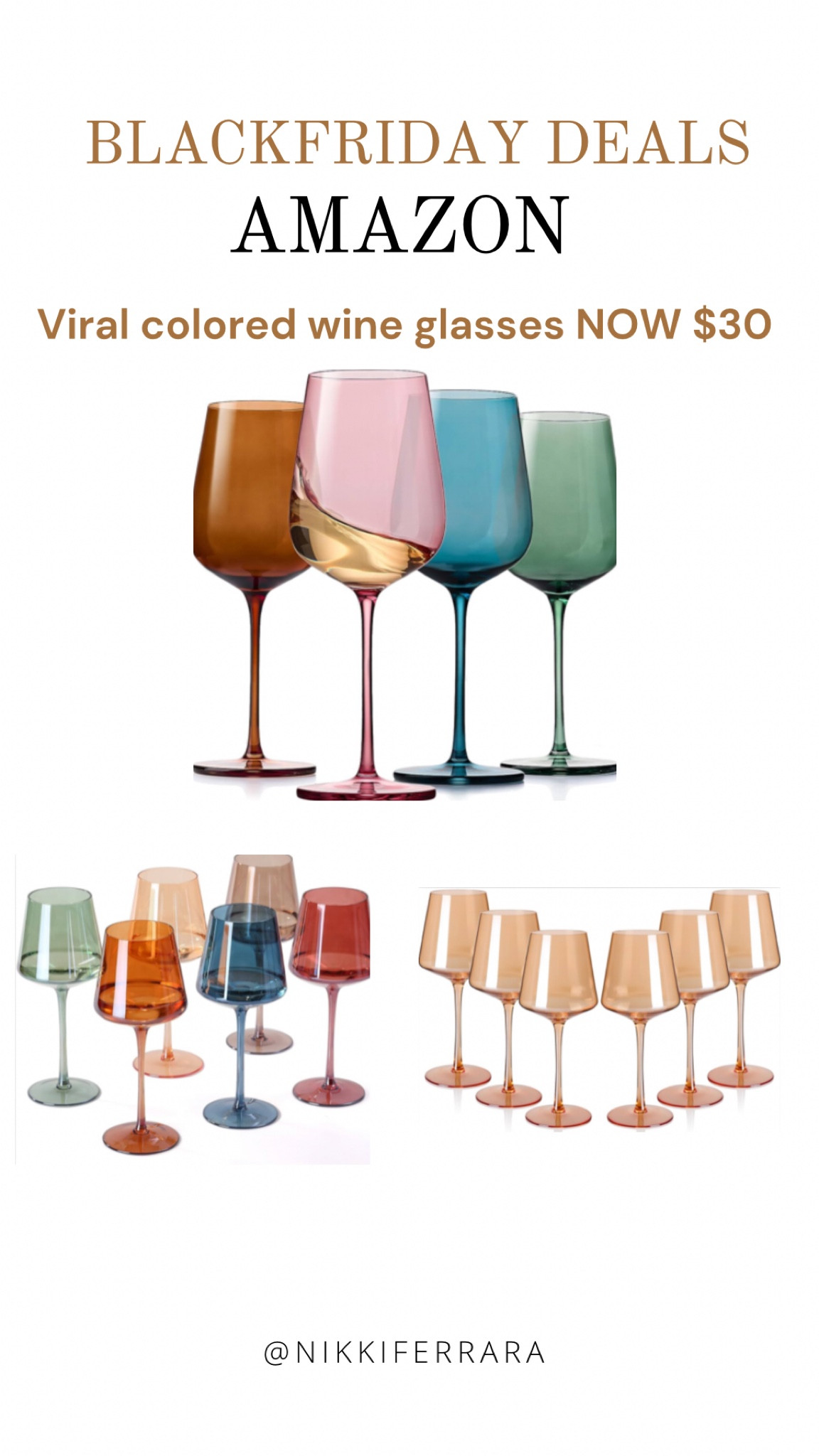 AMAZON BLACK FRIDAY🖤 VIRAL WINE GLASSES NOW $30. The perfect gift! 

Black Friday, Amazon Black Friday, Amazon gift guide, gift guide for her, gifts for her, gifts for friends, gifts for mom, Pink puffer vest, puffer vest, puffer jacket, winter jacket, hostess gift, bag, cross body bag, toddler outfits, toddler 2 piece sets, two piece sets, Amazon two pieces sets, Loungewear,  2 piece sets, women’s two piece sets, play kitchen, play house, kids playhouse, bounce house, rainbow bounce house, aesthetic kids toys, aesthetic toys, wine glasses, colored wine glasses, slippers, platform slippers 

#LTKHoliday #LTKGiftGuide #LTKCyberWeek