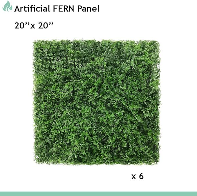 SunnyRoyal Artificial Boxwood Panels Topiary Hedge Plant UV Protected Privacy Ivy Screen Faux G... | Amazon (US)