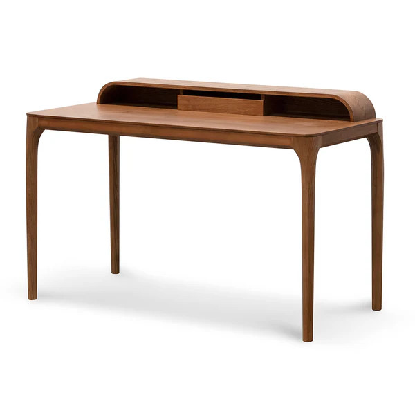 Reva Wooden Home Office Desk - Walnut | Interior Secrets | Interior Secrets